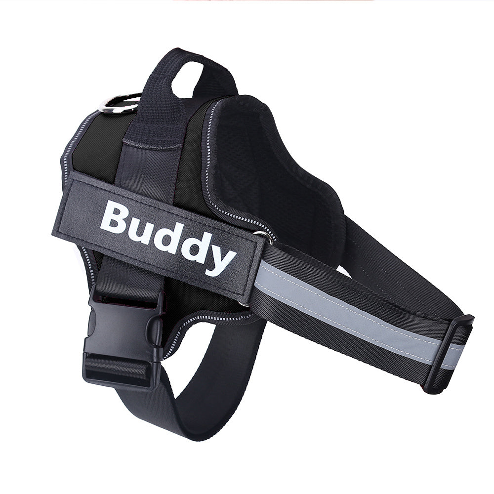 Harnais Personnalisable Anti-Traction pour Chien – Réfléchissant, Respirant & Ajustable