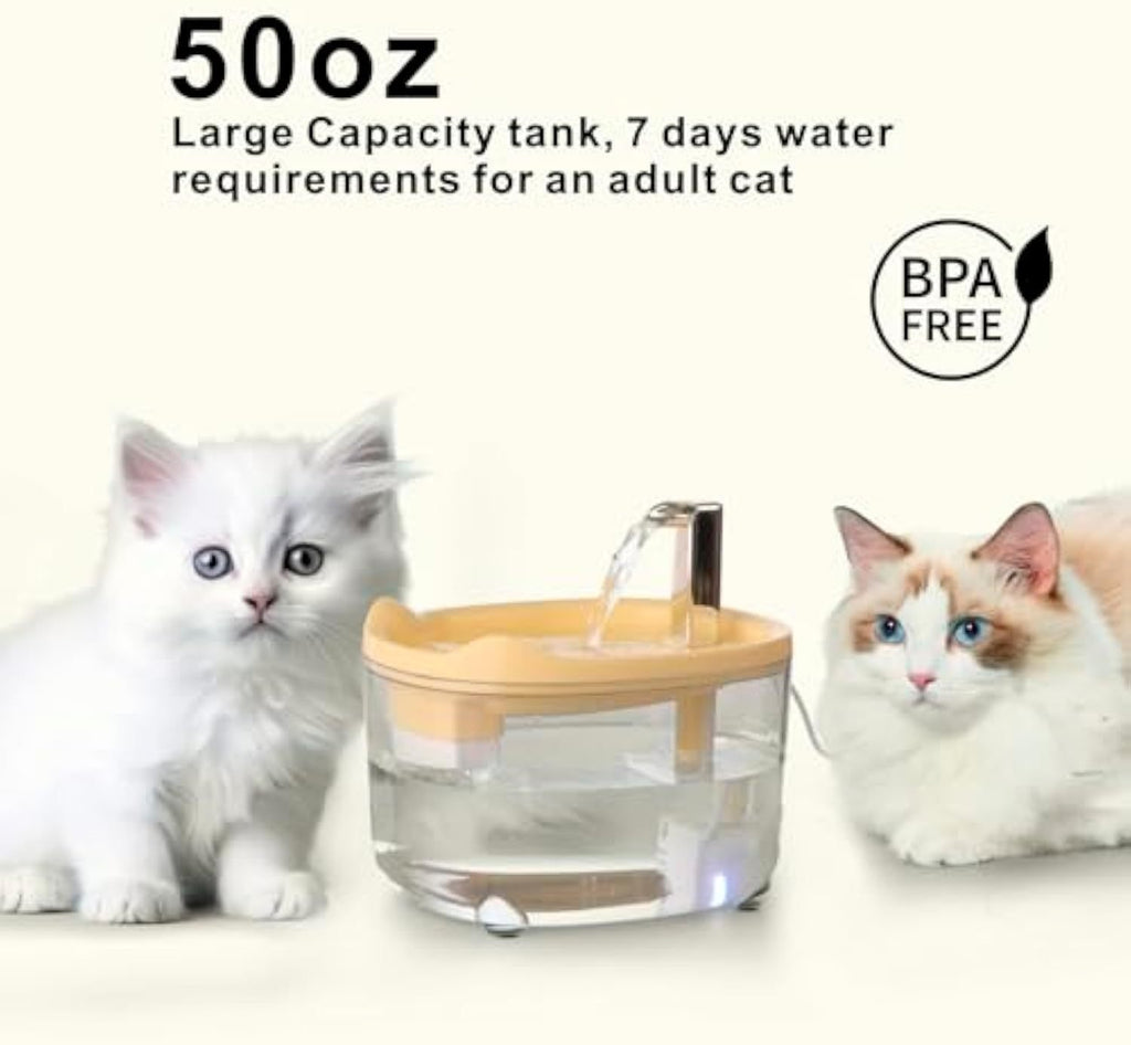 Fontaine à eau 1,5 L pour chat